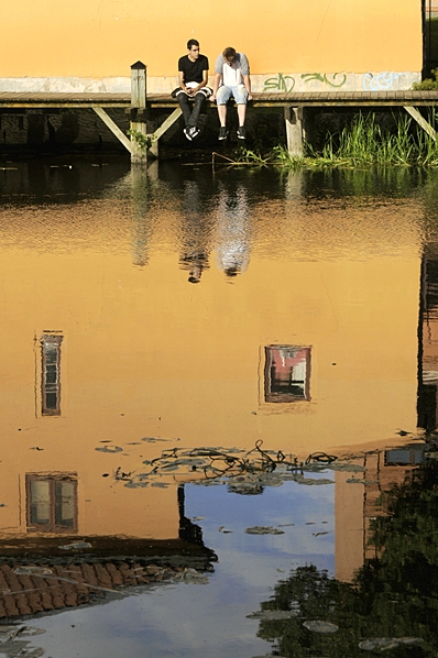 Uppsala,  Pojkar vid Fyrisån