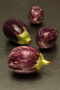 Miniaubergine, Solanum melongena, aubergin, aubergine