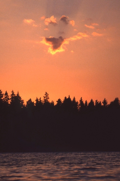 Solnedgång, kvällshimmel
